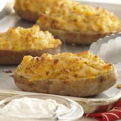 Bacon & Chive Easy Twice Baked Potatoes