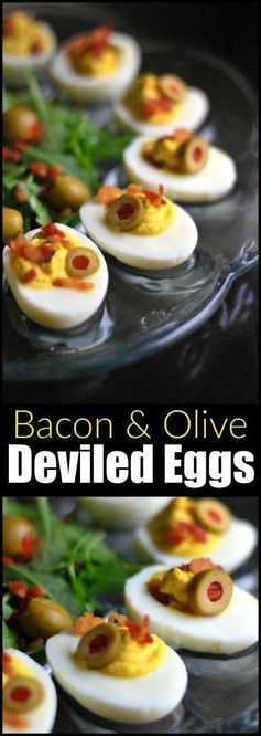 Bacon & Olive Deviled Eggs