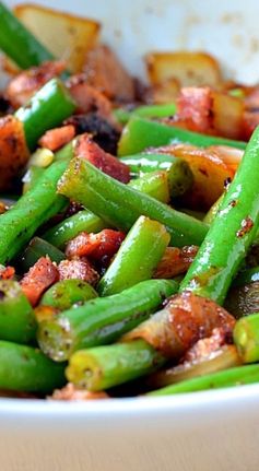 Bacon & Onion Green Beans