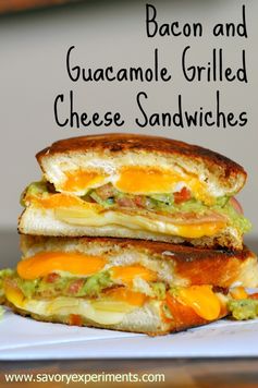 Bacon and Guacamole Grilled Cheese Sandwiches