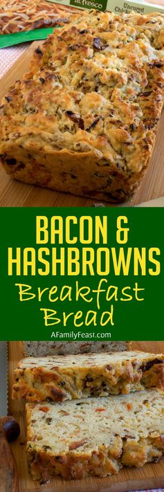 Bacon and Hash Browns Breakfast Bread