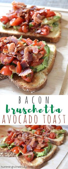 Bacon Bruschetta Avocado Toast