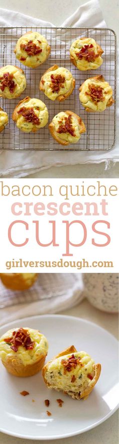 Bacon Quiche Crescent Cups