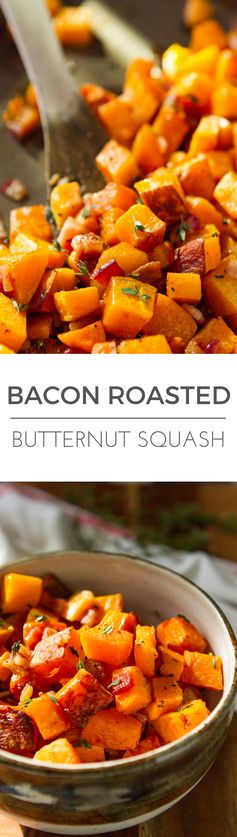 Bacon Roasted Butternut Squash