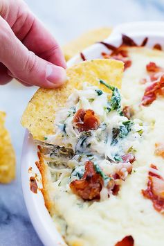 Bacon Spinach Artichoke Dip