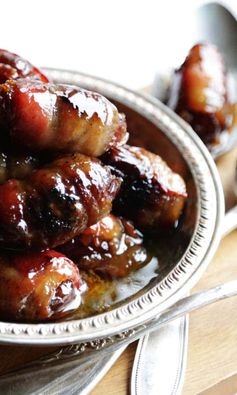 Bacon Wrapped Dates Recipe with Brown sugar and Bourbon