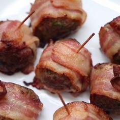 Bacon Wrapped Meatballs