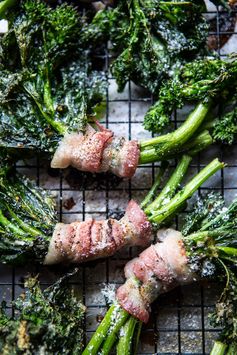 Bacon Wrapped Parmesan Broccoli Rabe