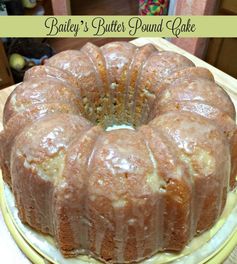 Bailey’s Butter Pound Cake & Glaze