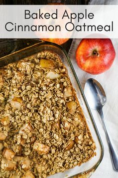 Baked Apple Cinnamon Oatmeal