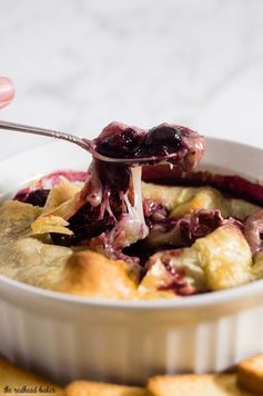 Baked Brie with Cabernet Cranberry Cherry Sauce #ProgressiveEats