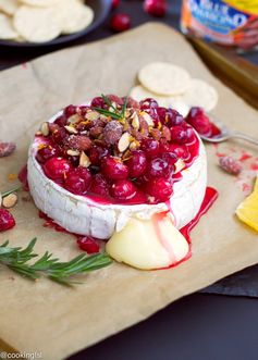 Baked Brie With Cranberries And Almonds