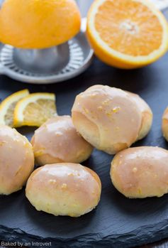 Baked Brown Butter Beignets with Orange Brown Butter Glaze