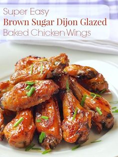 Baked Brown Sugar Dijon Chicken Wings