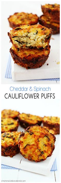 Baked Cauliflower Puffs