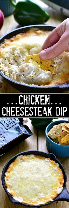 Baked Chicken Cheesesteak Dip