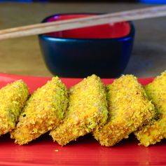 Baked Coconut Crusted Tofu with Thai Chili Sauce