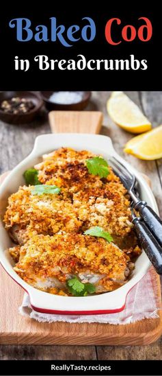 Baked Cod in Breadcrumbs