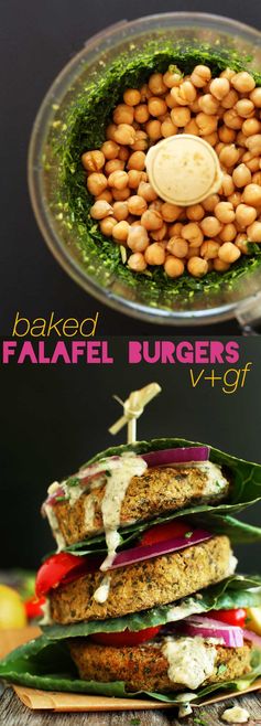 Baked Falafel Burgers