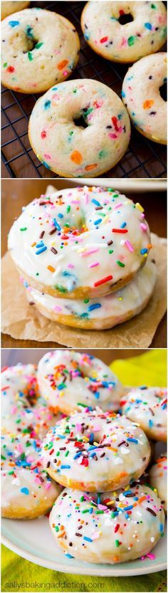 Baked Funfetti Donuts