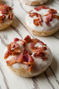 Baked Maple Bacon Donuts