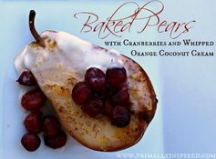 Baked Pears with Cranberries