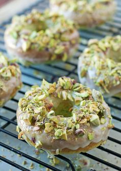 Baked Pistachio Pudding Donuts