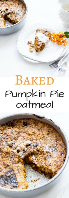 Baked Pumpkin Pie Oatmeal