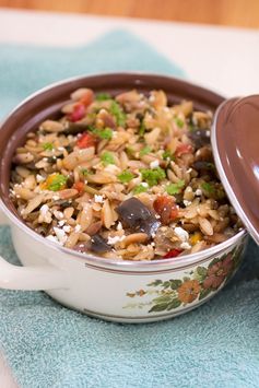 Baked Ratatouille Orzo