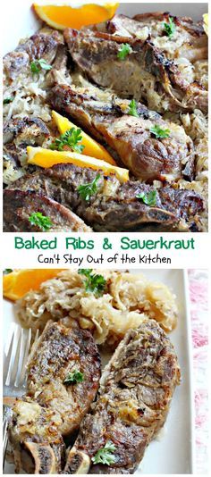 Baked Ribs and Sauerkraut