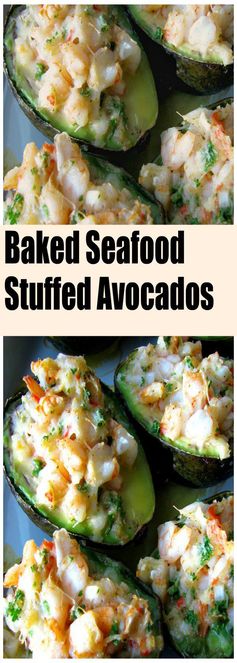 Baked Seafood Stuffed Avocados