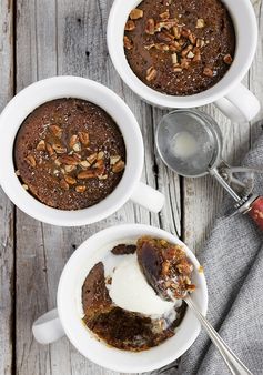 Baked Sticky Toffee Pudding Mug Cakes