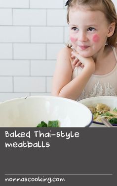 Baked Thai-style meatballs