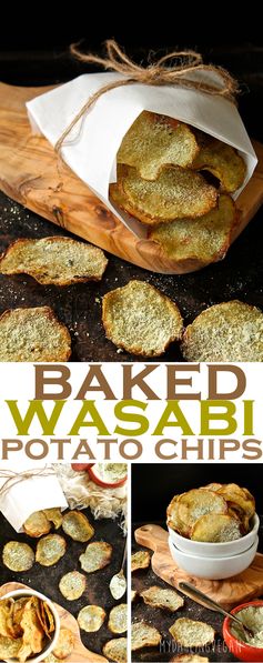 Baked Wasabi Ginger Potato Chips