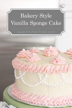 Bakery Style Vanilla Sponge Cake