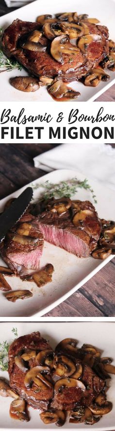 Balsamic & Bourbon Filet Mignon