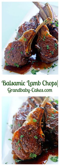 Balsamic Brown Sugar Lamb Chops