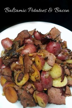 Balsamic Potatoes and Bacon