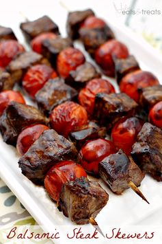 Balsamic Steak Skewers