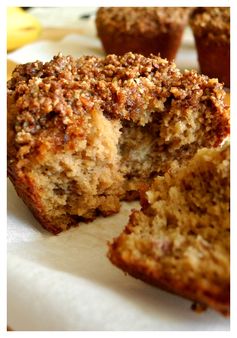 Banana Almond Coffee Cake Muffins (Paleo