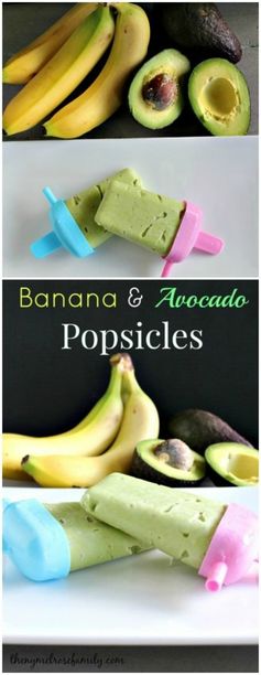 Banana & Avocado Popsicles