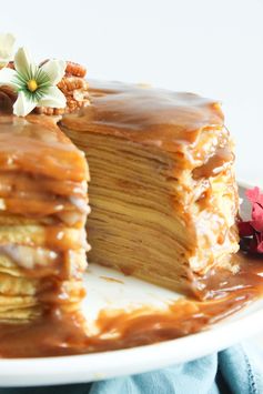 Banana & Butterscotch Crepe Cake