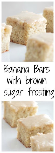 Banana Bars with Brown Sugar Frosting