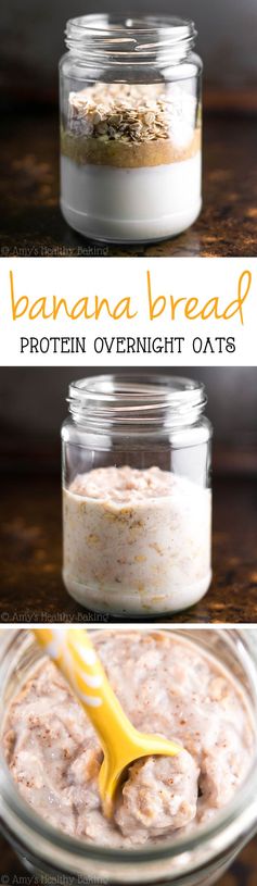 Banana Bread Protein Overnight Oats