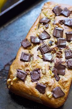 Banana Chocolate Chunk Bread (with a secret ingredient!