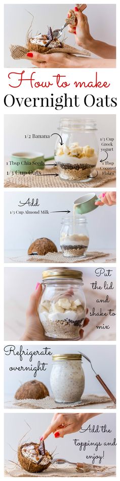 Banana Coconut Overnight Oats