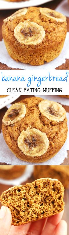 Banana Gingerbread Muffins