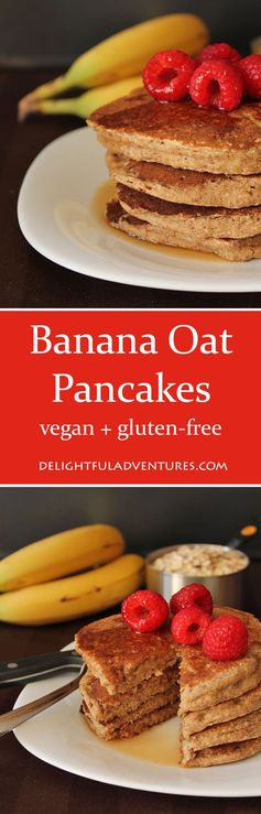 Banana Oat Pancakes