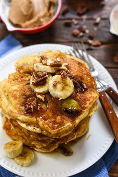 Banana Pancakes with Toasted Pecans