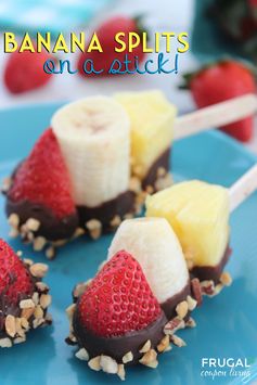 Banana Split Sticks - Dessert on a Stick